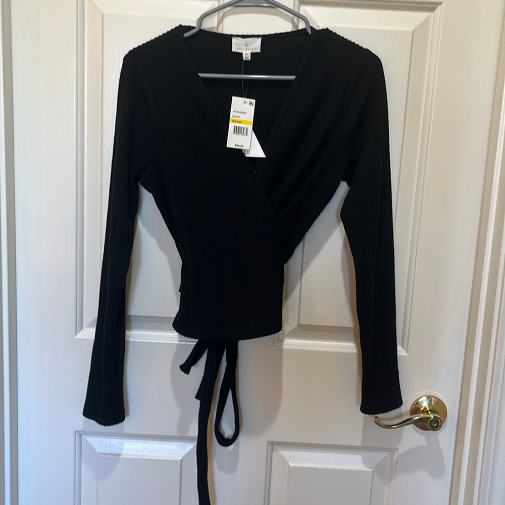 Ladies Lost+Wander wrap around sweater